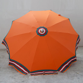 Ombrellone Borgo 200/10 asta in alluminio diam.40 colore arancio bordo romano