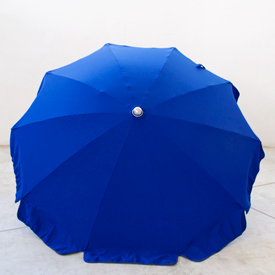 Ombrellone Borgo in alluminio 200/10 colore blu bordino blu