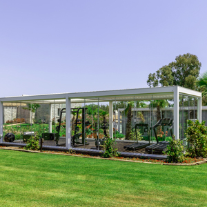 Pergola con palestra