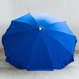 Ombrellone 200/10 alluminio colore blu senza bastone sotto.