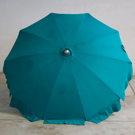 Ombrellone alluminio 200/10 colore verde, senza bastone sotto.